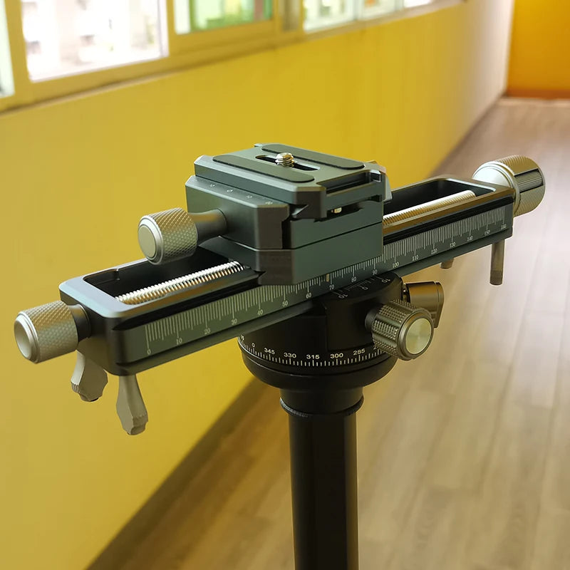 Vlogging and Macro Camera Rail with Quick Release System