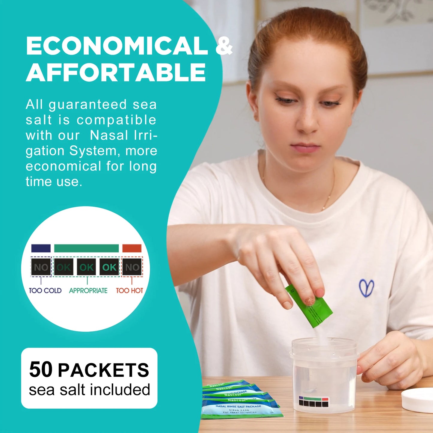 Rechargeable Nasal Rinse System for Congestion and Sinus