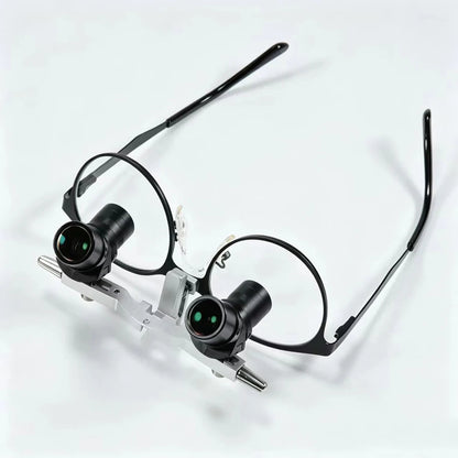 6X Head Mounted Binocular Magnifying Glass Black
