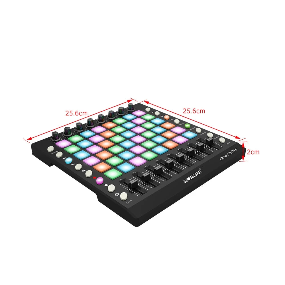 PAD48 RGB Drum Pad Controller with Multi Touch and MIDI
