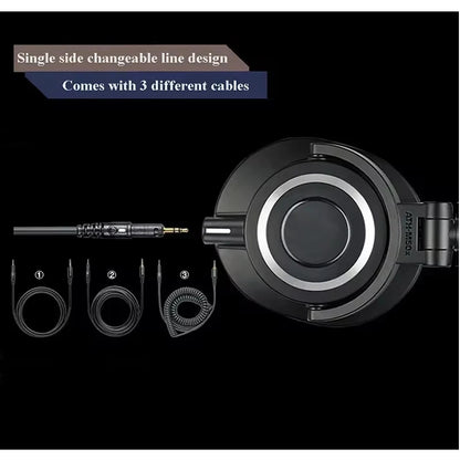 Professional Recording Headphones 45mm Drivers Orange
