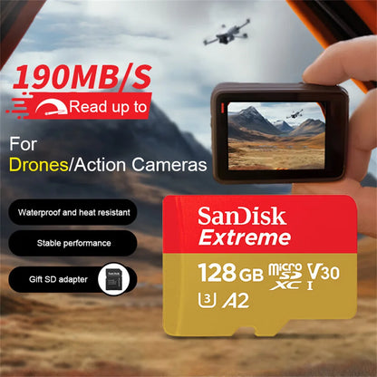 128GB U3 Micro SD Card 5 Pack 4K Camera Storage