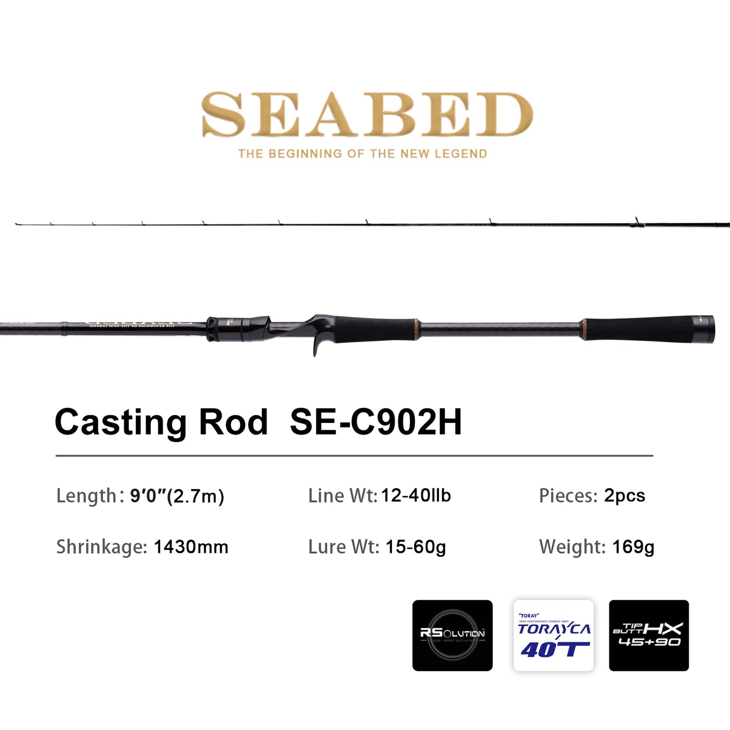 Hard Action Fishing Rod for SeaBass Catch