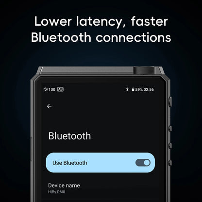 Portable Silver HIFI Music Player WiFi Bluetooth 5.0