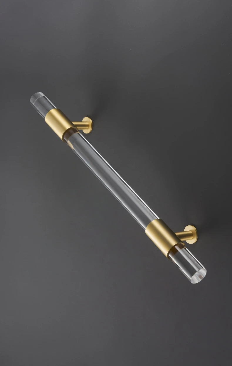 Matt Gold Brass Door Handle Double Door Pull Handle P2-SB-6XL