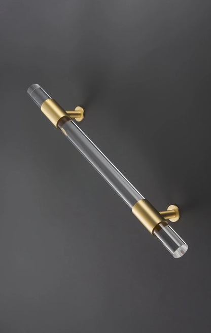 Matt Gold Brass Door Handle Double Door Pull Handle P2-SB-6XL