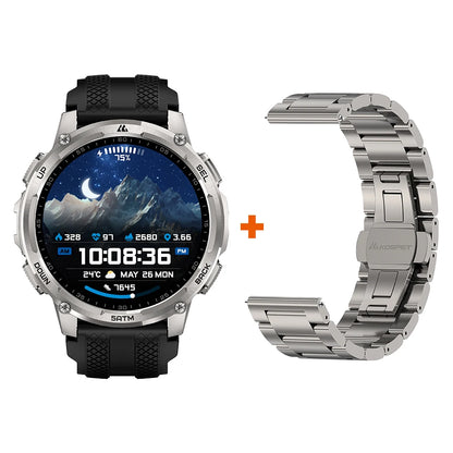 Tactical Smartwatch with GPS 5ATM Waterproof