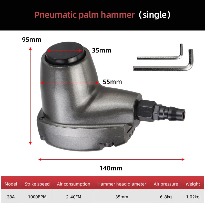 Multipurpose Handheld Air Hammer Pneumatic Palm Tool 28A
