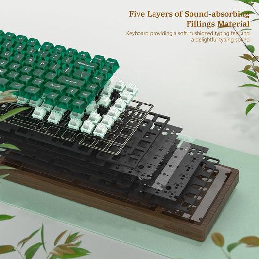 Vintage-Style 75% Wireless Gaming Keyboard