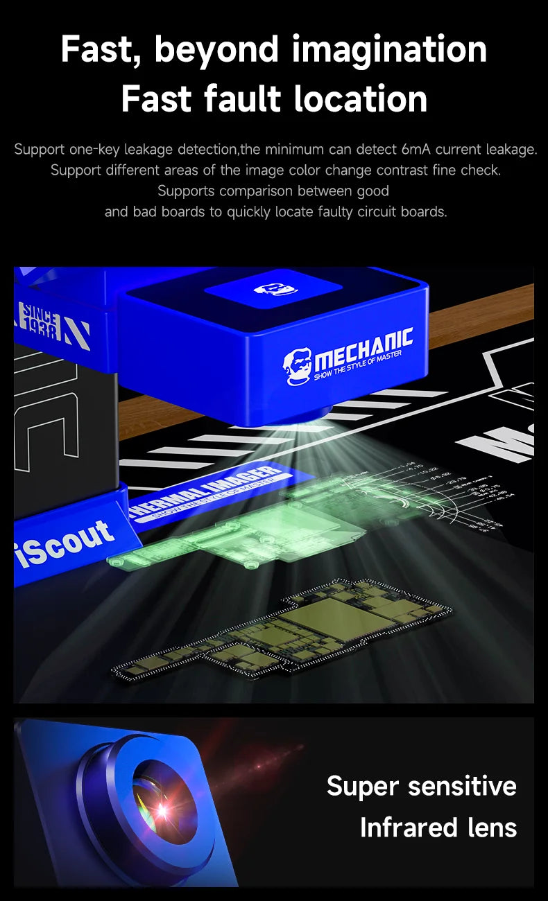 3D Thermal Imaging Analyzer for Motherboard Fault Detection