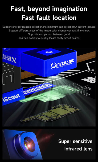 3D Thermal Imaging Analyzer for Motherboard Fault Detection