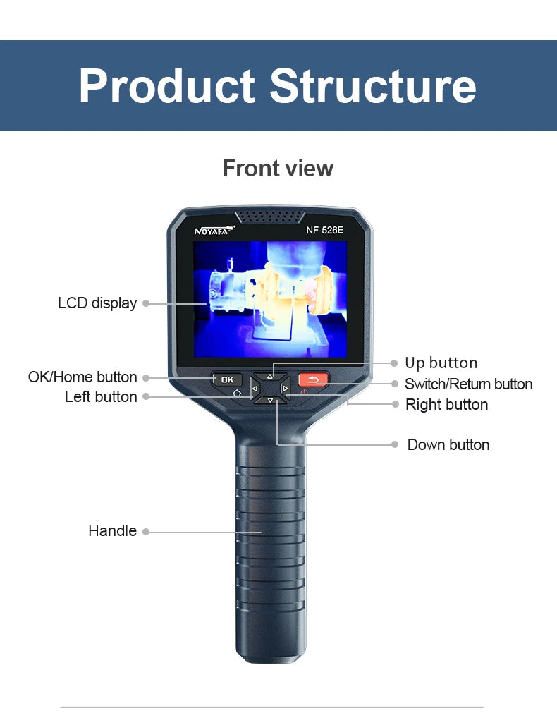 Handheld Infrared Thermal Camera 256×192 for Repair Inspection