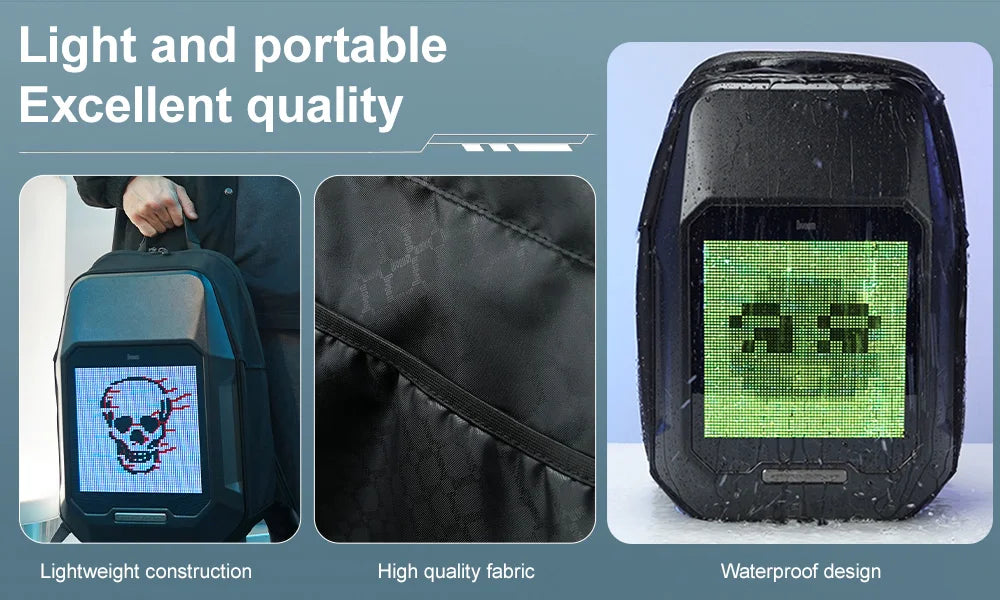 Cyberbag 64x64 Pixel LED Shoulder Bag for Men