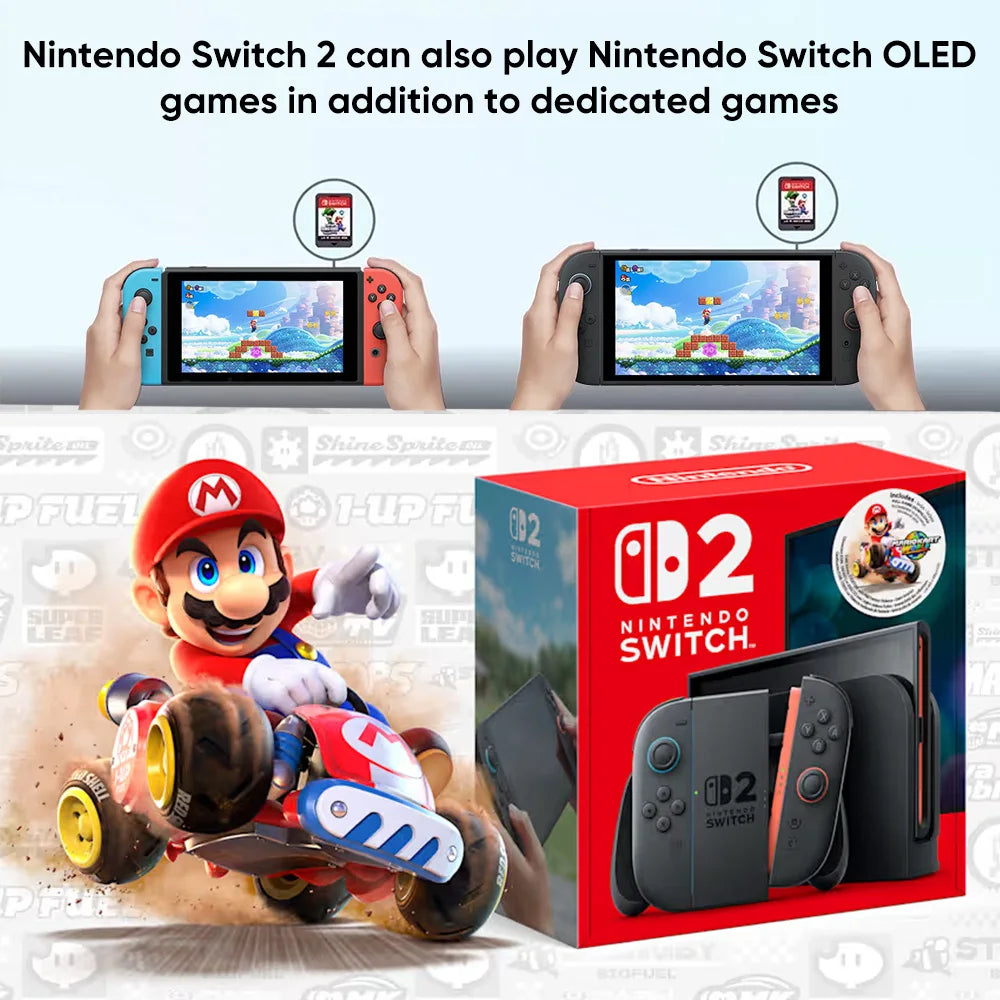 Nintendo Switch 2 Game Console with TV Mode and 1080p Screen