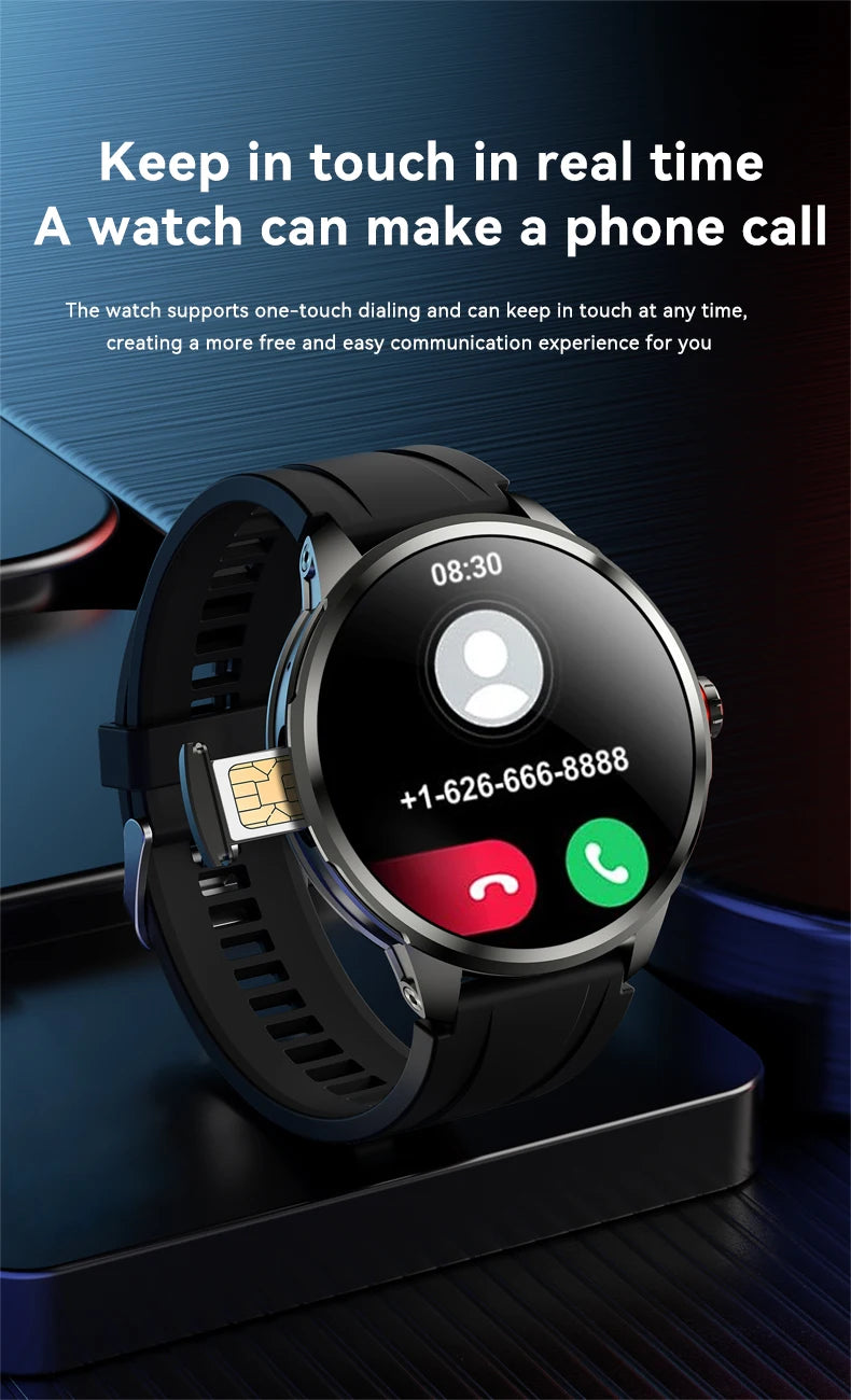 5G Full Netcom Smartwatch 1.95” AMOLED GPS Steel Silver
