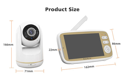 5-Inch Wireless Baby Monitor with Pan Tilt 3X Zoom