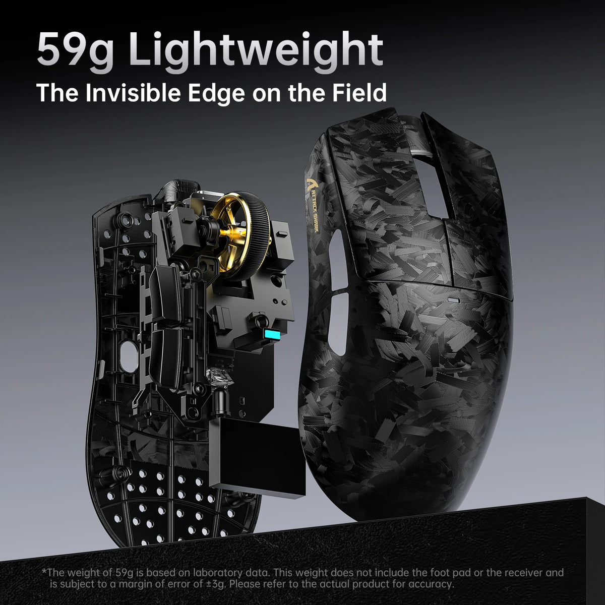 Ultra-Light Wireless Gaming Mouse 42K DPI 8K Polling