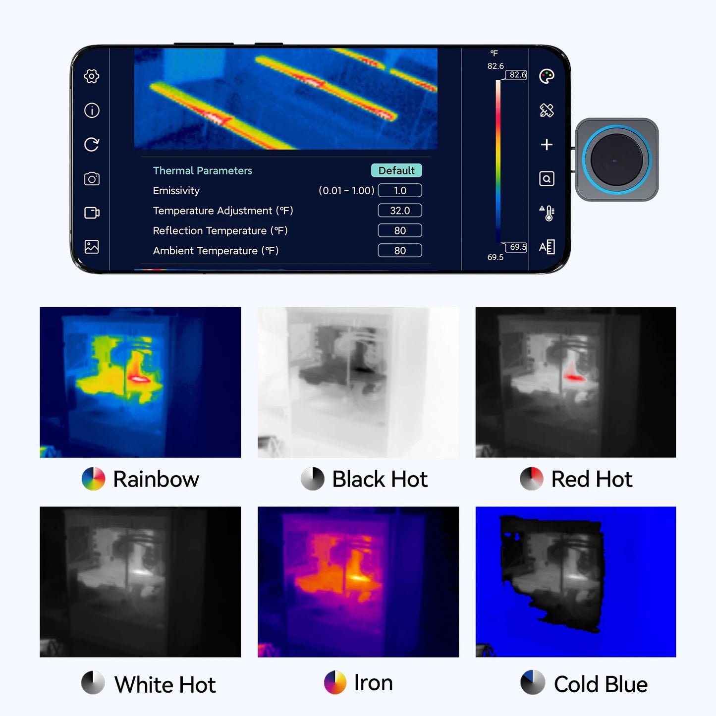 High Resolution Thermal Camera for Mobile Phone Repair