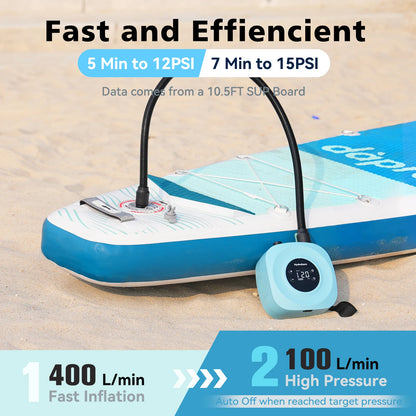 Electric SUP Air Pump 20PSI with Rechargeable Battery