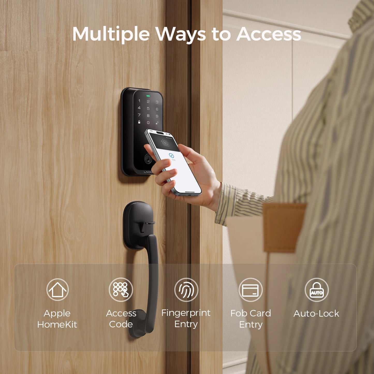 Smart Fingerprint Door Lock with Keyless Entry and Siri Control