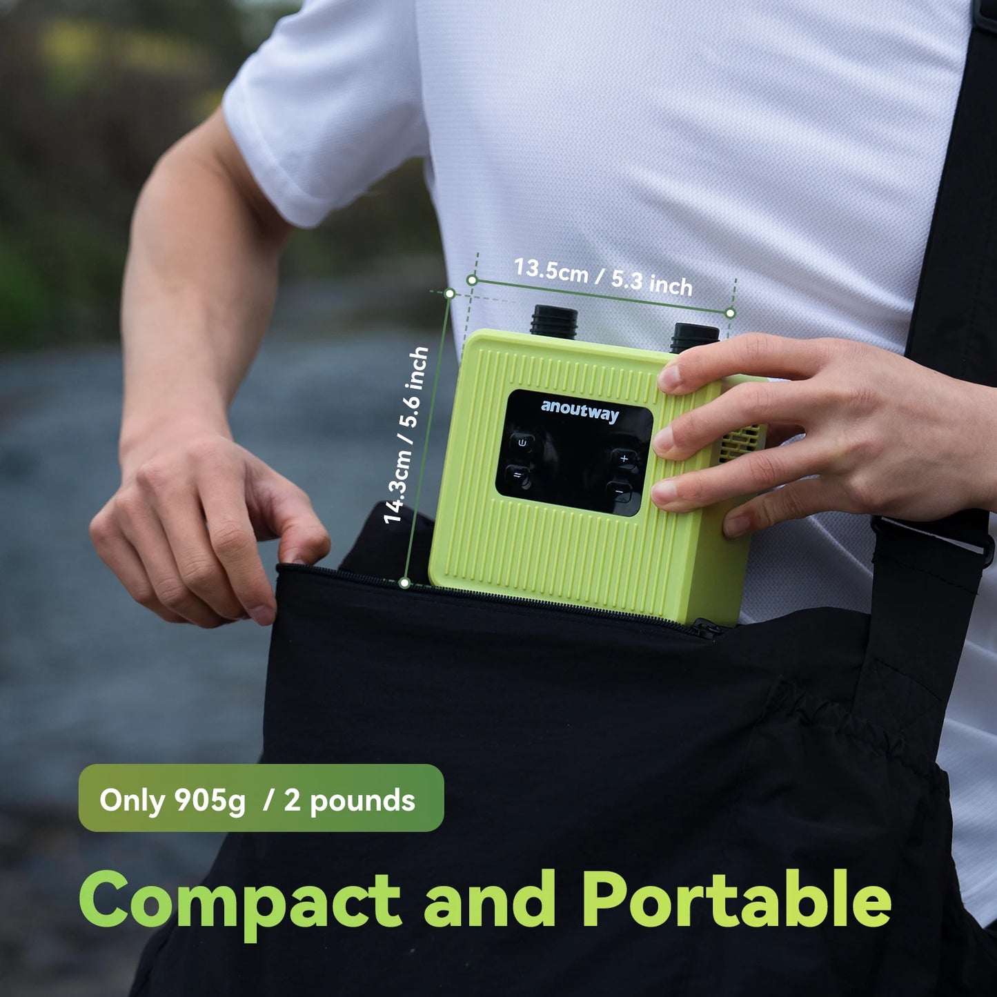 Portable Electric SUP Air Pump 20PSI Max Rechargeable 4500mAh