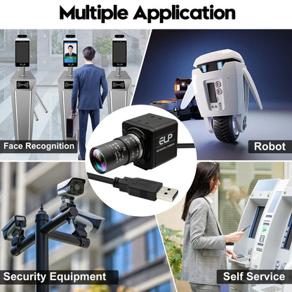 16MP 4K USB Webcam with 10X Zoom Industrial Camera