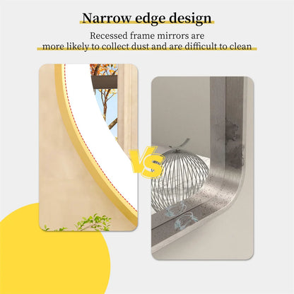100x50cm Gold Frame Oval Mirror with LED & Demister