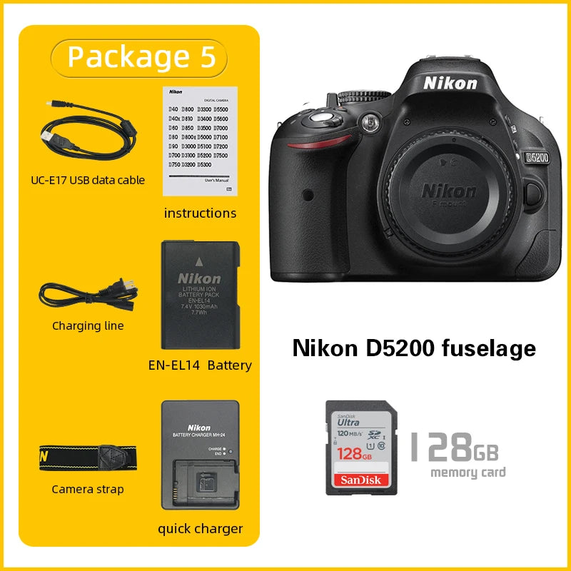 24MP DSLR Camera with 1080p Video & Rotating Screen