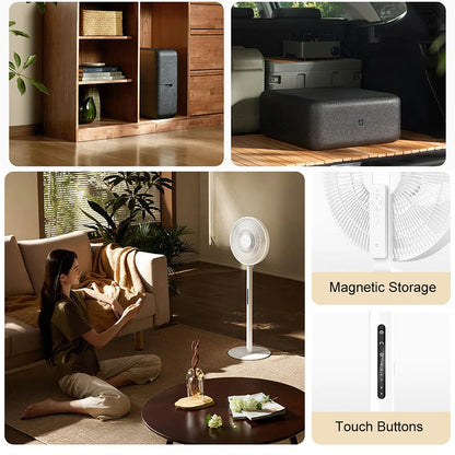 XIAOMI MIJIA Portable Smart Floor Fan with Type-C Charging and Adjustable Height