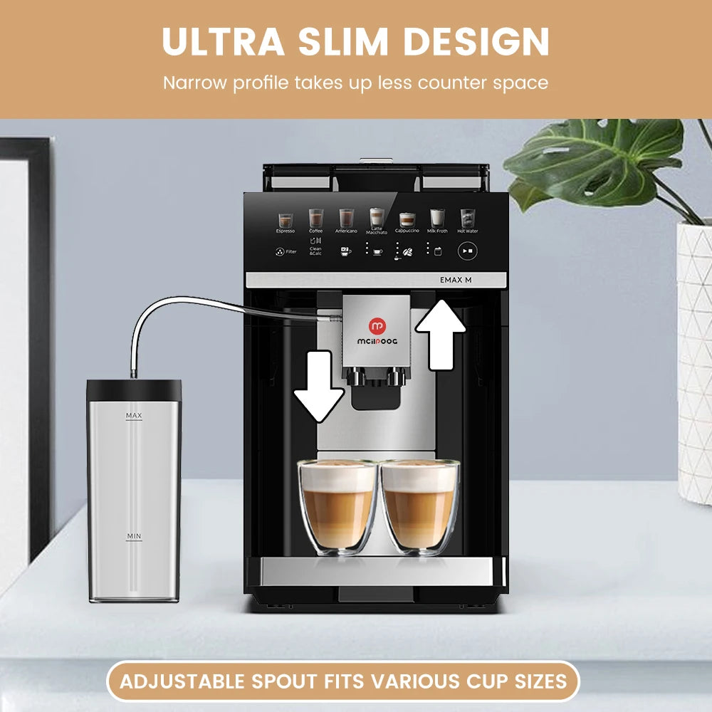 Home Espresso Maker Built-In Milk Tank 7 Varieties