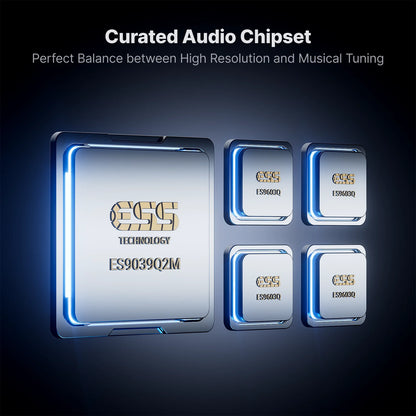 Portable HiFi DAC Headphone Amplifier with LCD Screen Silver