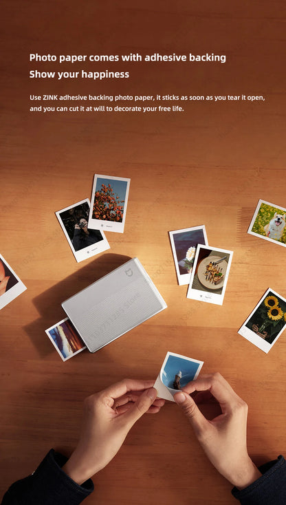 Xiaomi Mijia Pocket AR Photo Printer Plus 50 Adhesive ZINK Sheets