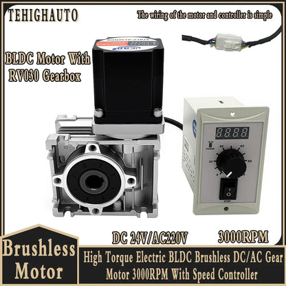 125W High Torque Double Shaft Brushless Motor Kit
