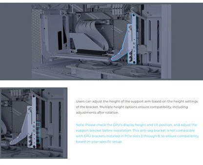 4-Slot Vertical GPU Mounting Kit with PCIe 5.0 Cable