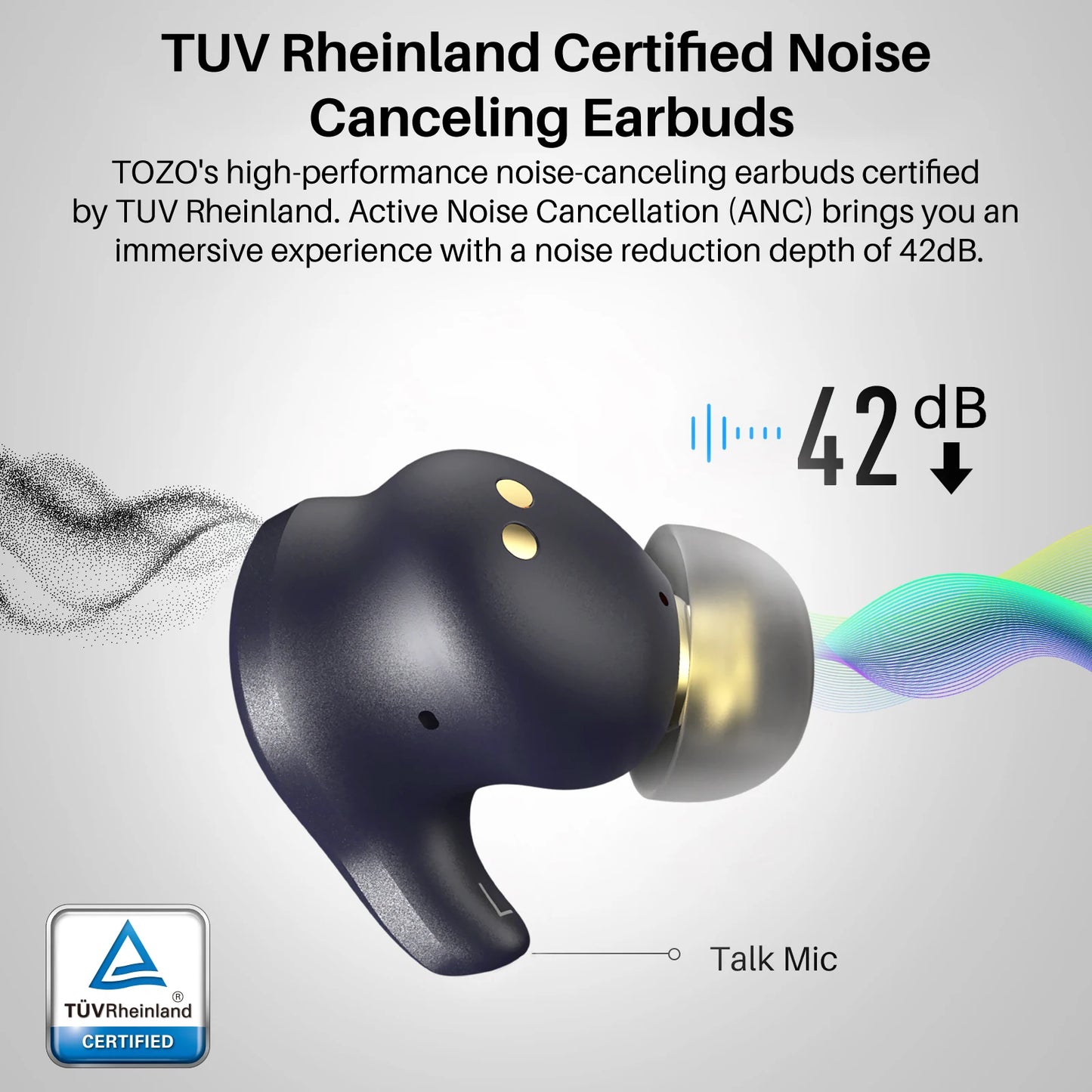 Smart HiFi Wireless Earbuds with Dynamic Drivers and Mic