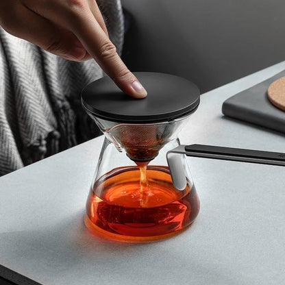 300ml Glass Teapot with Magnetic Tea Infuser and One-Touch Control