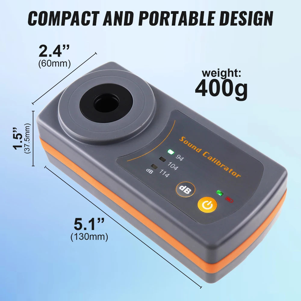 High-Accuracy 114dB/94dB Sound Level Calibrator