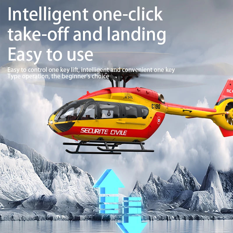 Flybarless RC Helicopter H145 2.4G Altitude Hold
