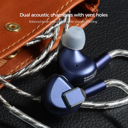 HiFi Wired IEM Earphones Planar Driver Bass Monitor Audio