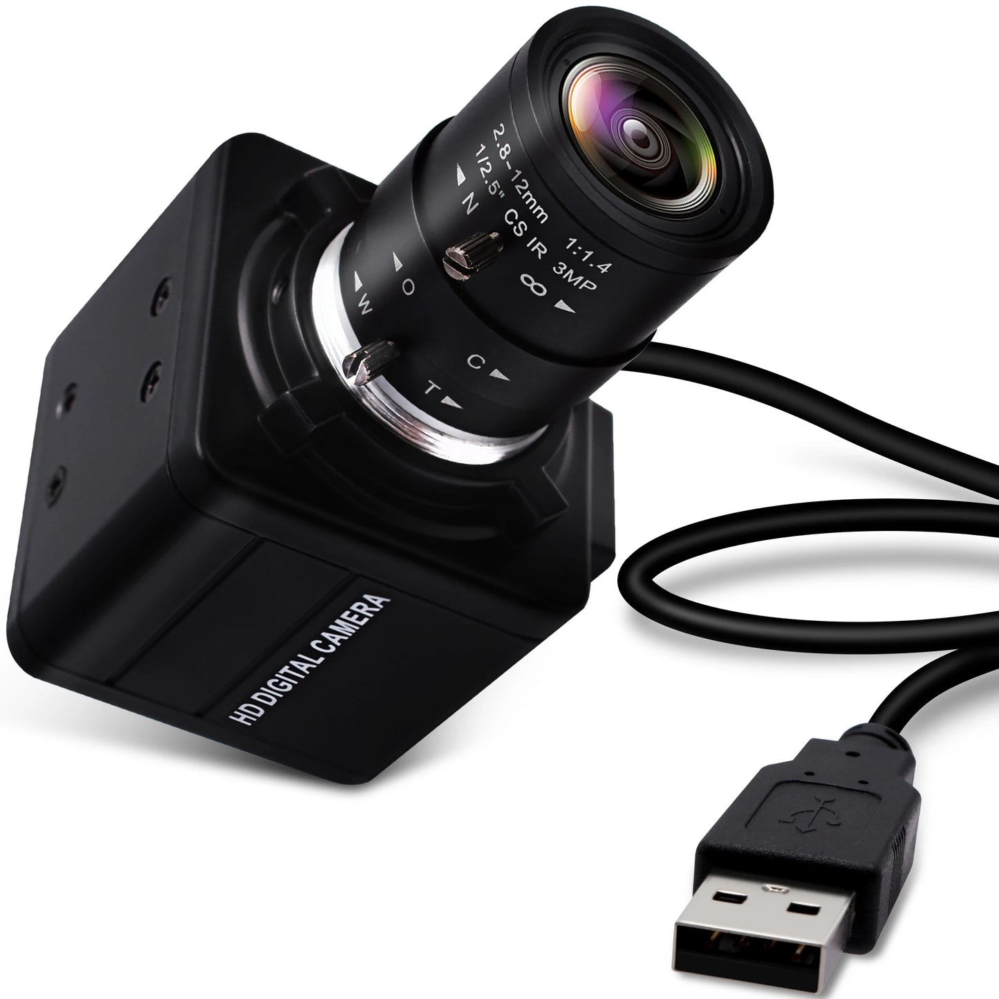 Manual Zoom USB Camera 2.8–12mm Motion Capture