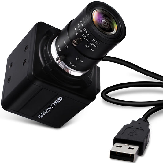 Manual Zoom USB Camera 2.8–12mm Motion Capture
