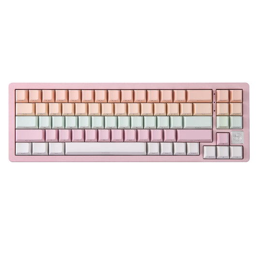 71-Key Wireless Mechanical Gaming Keyboard Pink Linear