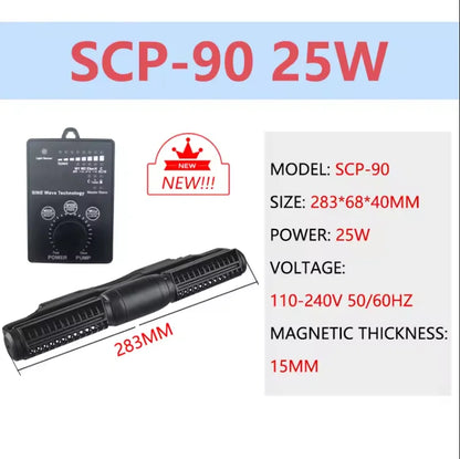 Powerful 90W Marine Wave Pump for Reef Tank Circulation