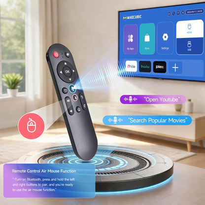 Native 1080P Android 14 Portable Projector Auto Focus