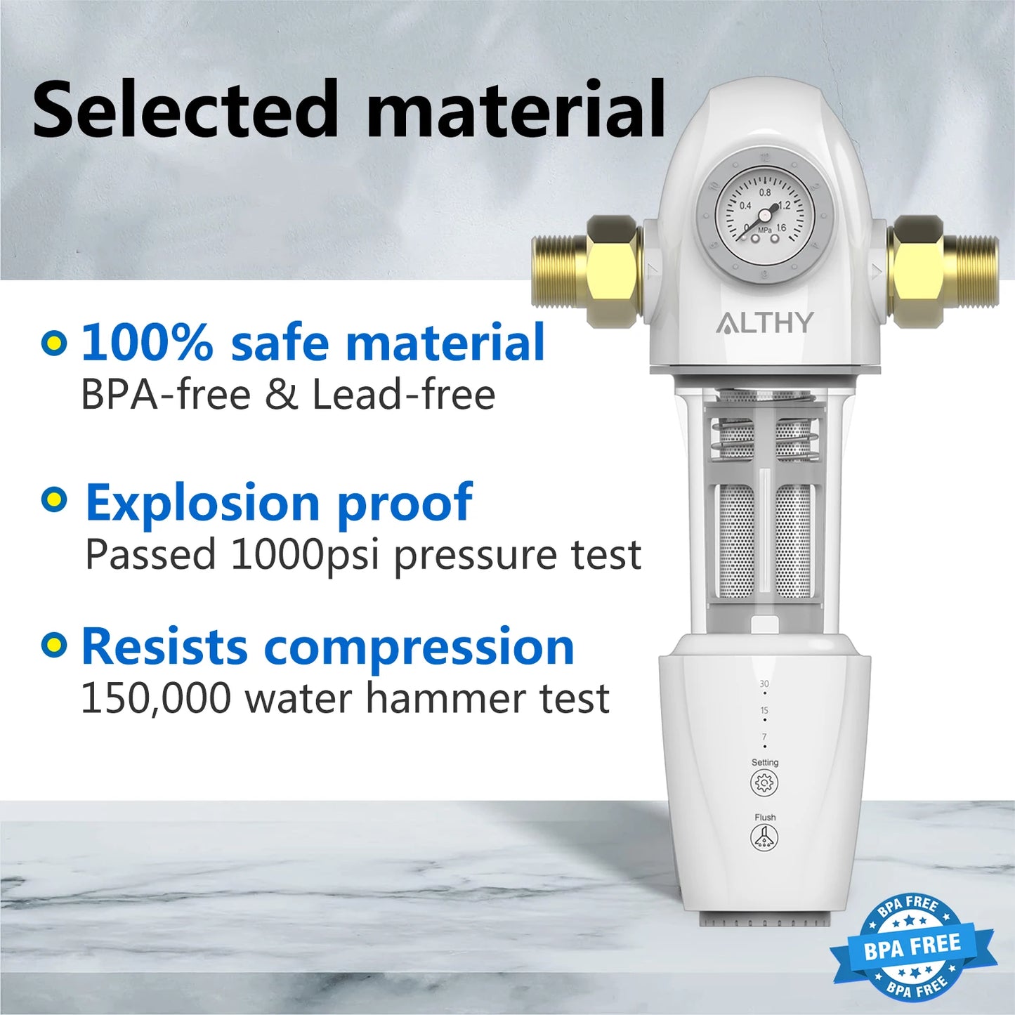 Automatic Backwash Sediment Water Filter for Whole House