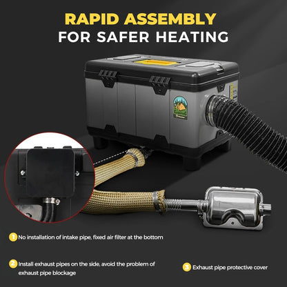 8KW Diesel Air Heater with LCD and Bluetooth Control