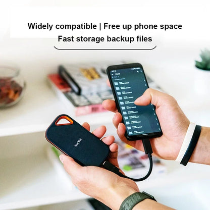 2TB External SSD USB 3.2 Type C/A NVMe Fast Storage