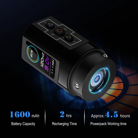 Portable Rechargeable Tattoo Pen Kit 50pcs Black