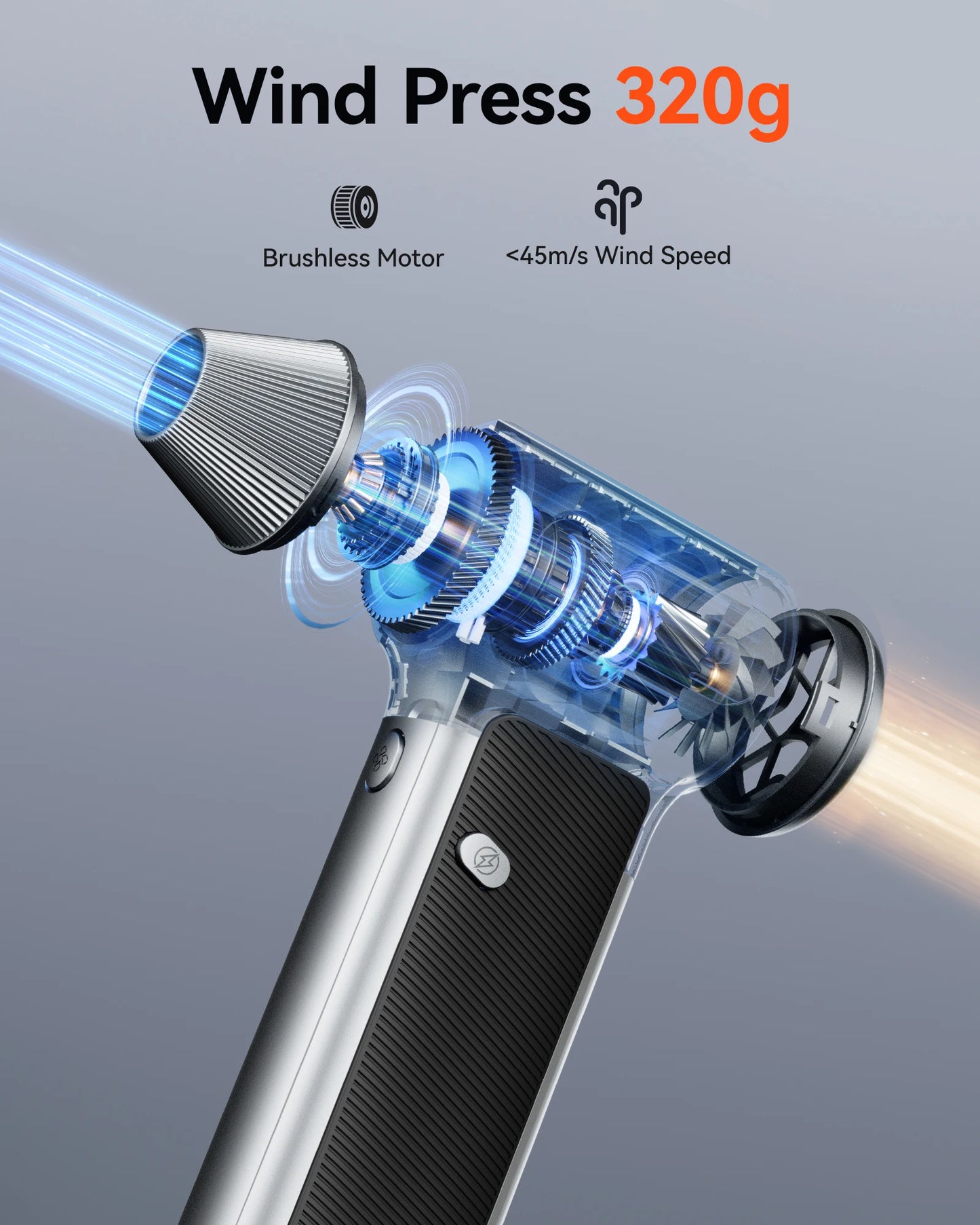 Rechargeable Electric Air Duster 3-Speed Brushless Motor