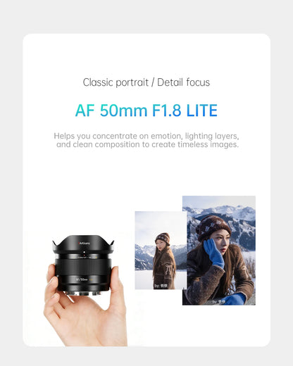 50mm F1.8 AF Lens for Fuji XF APS-C Cameras